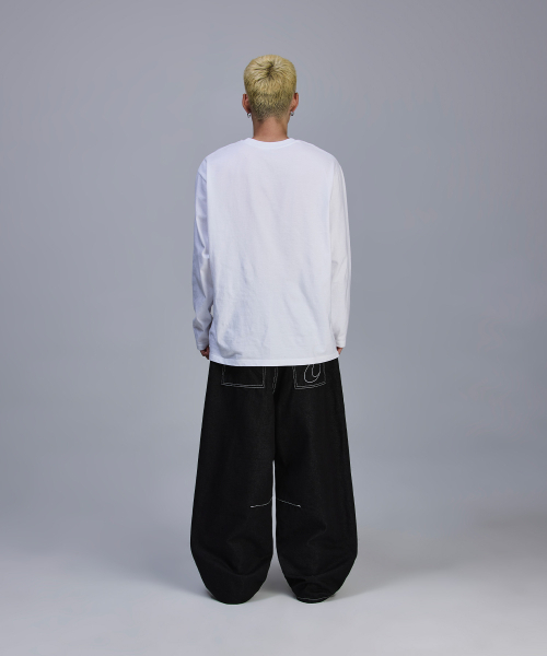 SCALLYWAG（スカリーワグ）の「バックロゴ生地ダートデニム[ブラック]（デニムパンツ・レディース・その他・SMALL/MEDIUM/LARGE/X-LARGE）」の15枚目の写真