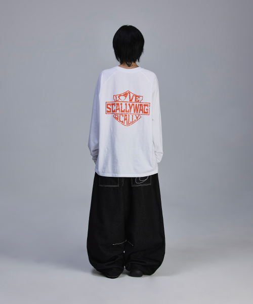 SCALLYWAG（スカリーワグ）の「バックロゴ生地ダートデニム[ブラック]（デニムパンツ・レディース・その他・SMALL/MEDIUM/LARGE/X-LARGE）」の16枚目の写真