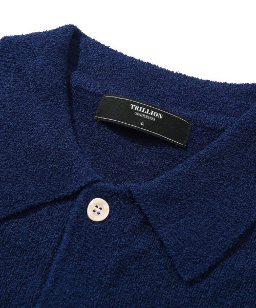 TRILLION（トリリオン）の「ウォッシャブルブックルカラー 半袖ニット(CURRENT NAVY)（Tシャツ/カットソー・レディース・その他・MEDIUM/LARGE/X-LARGE）」の15枚目の写真