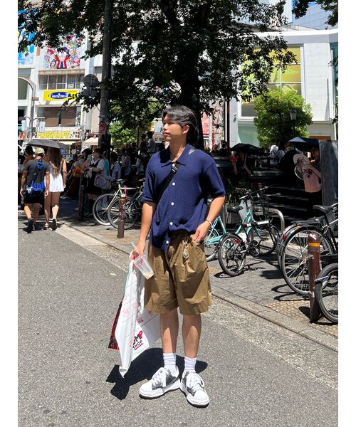 TRILLION（トリリオン）の「ウォッシャブルブックルカラー 半袖ニット(CURRENT NAVY)（Tシャツ/カットソー・レディース・その他・MEDIUM/LARGE/X-LARGE）」の9枚目の写真