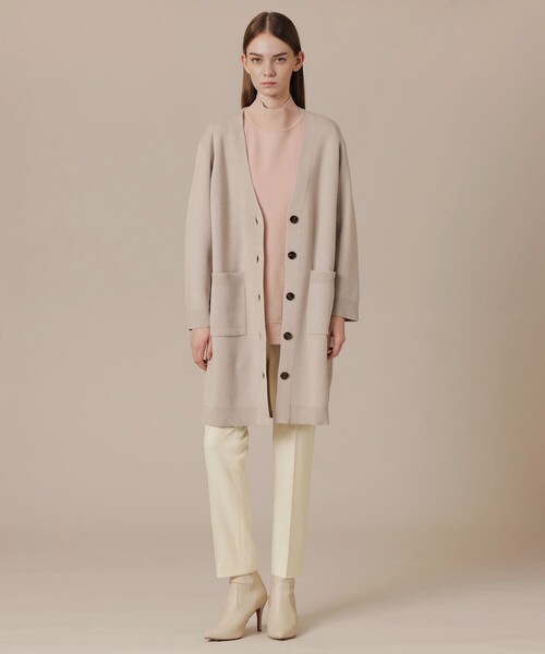 MACKINTOSH LONDON(マッキントッシュ ロンドン)の「ウールスムースニットカーディガン(カーディガン/ボレロ・レディース・ベージュ/グレー系その他・38)」の5枚目の写真