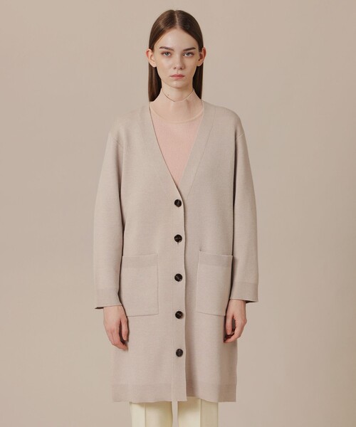 MACKINTOSH LONDON(マッキントッシュ ロンドン)の「ウールスムースニットカーディガン(カーディガン/ボレロ・レディース・ベージュ/グレー系その他・38)」の6枚目の写真
