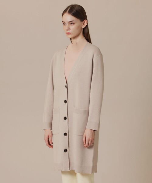 MACKINTOSH LONDON(マッキントッシュ ロンドン)の「ウールスムースニットカーディガン(カーディガン/ボレロ・レディース・ベージュ/グレー系その他・38)」の7枚目の写真