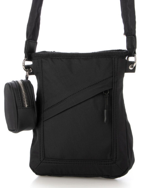 cache cache(カシュ カシュ)の「カシュカシュ cachecache / ミニポーチ付きギャザーショルダーナイロンバッグ(ショルダーバッグ・レディース・ベージュ/イエロー/ブラック・FREE)」の2枚目の写真