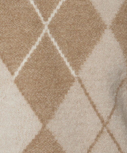 Gabardine K.T（ギャバジンケーティー）の「ジャカード アーガイルニットセーター（ニット/セーター・レディース・グレー/ネイビー/キャメル・9号）」の21枚目の写真