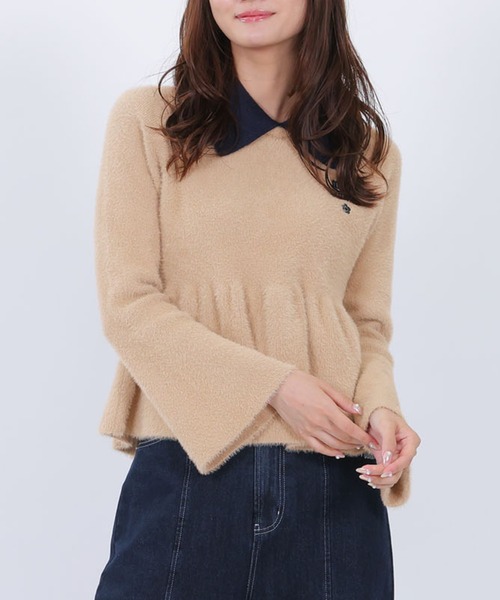 マリークワント（MARY QUANT）/シャギーペプラム プルオーバー シャギーペプラム プルオーバー（ポロシャツ）｜MARY QUANT（マリー