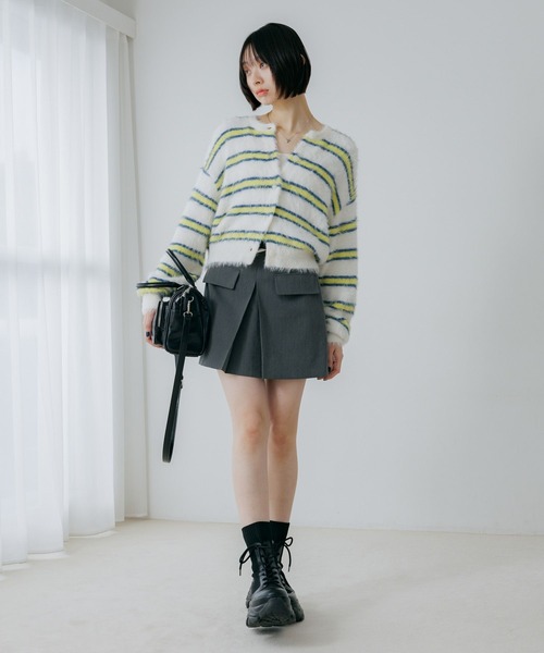 PAGEBOY（ページボーイ）の「フラップBOXミニスカート（スカート・レディース・グレー/ブラウン系その他/ブラック・FREE）」の14枚目の写真