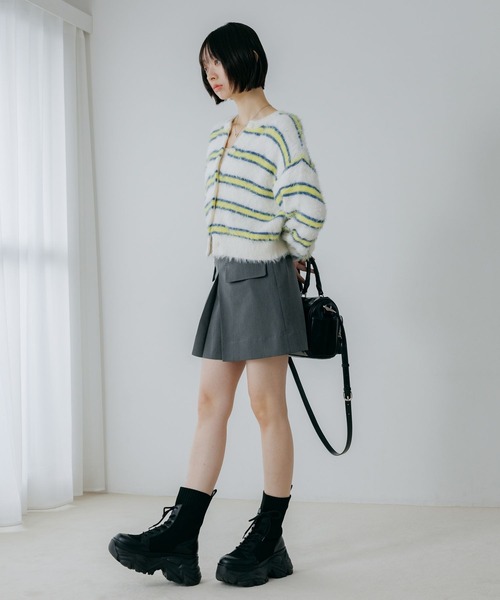 PAGEBOY（ページボーイ）の「フラップBOXミニスカート（スカート・レディース・グレー/ブラウン系その他/ブラック・FREE）」の15枚目の写真