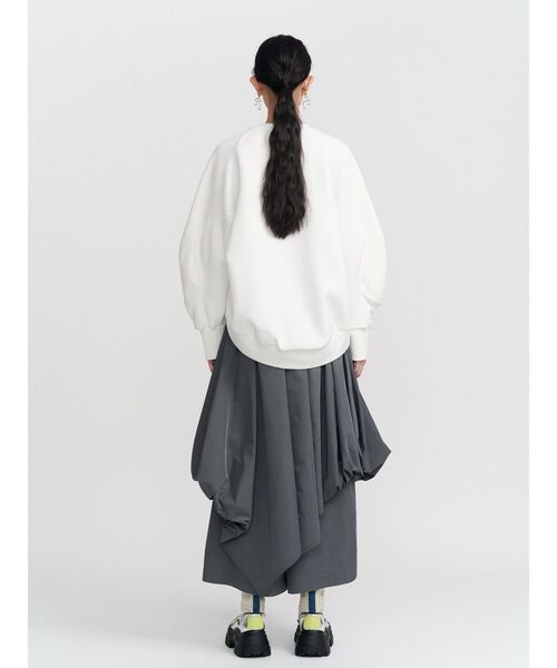 UN3D.（アンスリード）の「WAVE TUCK JERSEY TOP / ウェーブタックジャージートップ（Tシャツ/カットソー・レディース・ホワイト/ブラック/ターコイズブルー・FREE）」の15枚目の写真