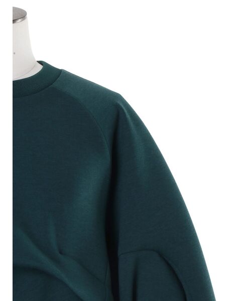 UN3D.（アンスリード）の「WAVE TUCK JERSEY TOP / ウェーブタックジャージートップ（Tシャツ/カットソー・レディース・ホワイト/ブラック/ターコイズブルー・FREE）」の21枚目の写真