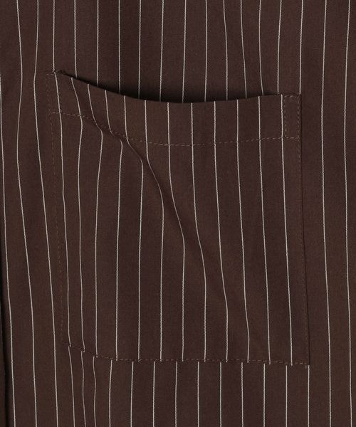 JEANASIS（ジーナシス）の「【Les Fleurs】ストライプシャツLS/641411（シャツ/ブラウス・レディース・ホワイト/ブラウン/ブルー・FREE）」の9枚目の写真