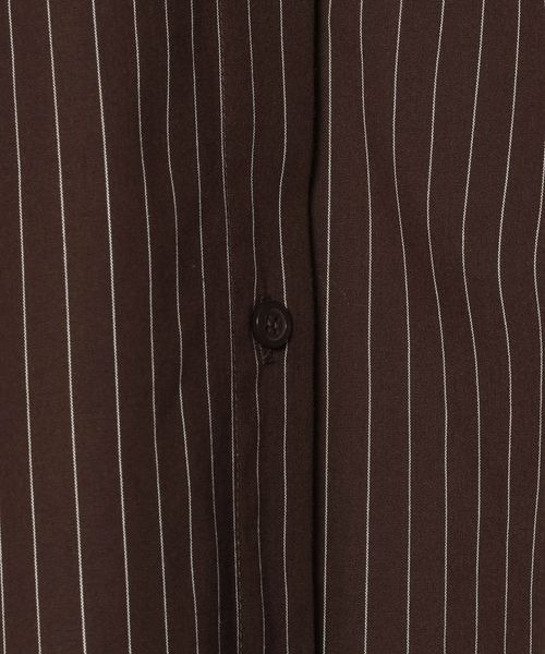 JEANASIS（ジーナシス）の「【Les Fleurs】ストライプシャツLS/641411（シャツ/ブラウス・レディース・ホワイト/ブラウン/ブルー・FREE）」の12枚目の写真