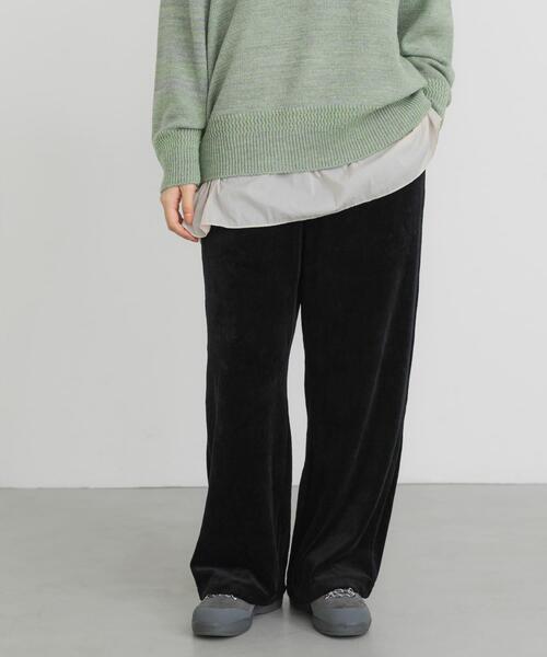 EKAL（エカル）の「ベロアストレートパンツ（その他パンツ・レディース・ネイビー/ブラック・ONE）」の12枚目の写真