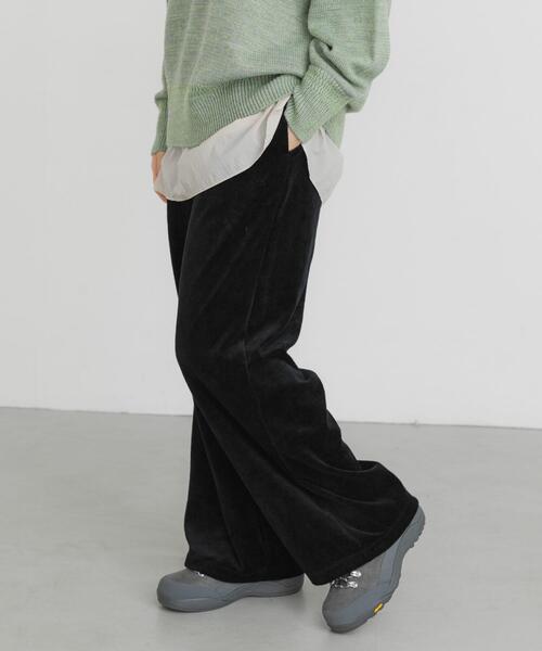 EKAL（エカル）の「ベロアストレートパンツ（その他パンツ・レディース・ネイビー/ブラック・ONE）」の11枚目の写真