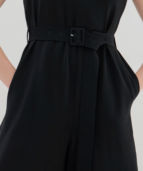 DRESSLAVE（ドレスレイブ）の「accent Vneck combinaison(アクセント Vネックコンビネゾン)（サロペット/オーバーオール・レディース・ブラック/ベージュ・38）」の7枚目の写真