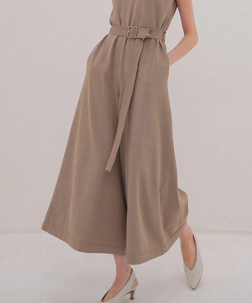 DRESSLAVE（ドレスレイブ）の「accent Vneck combinaison(アクセント Vネックコンビネゾン)（サロペット/オーバーオール・レディース・ブラック/ベージュ・38）」の13枚目の写真