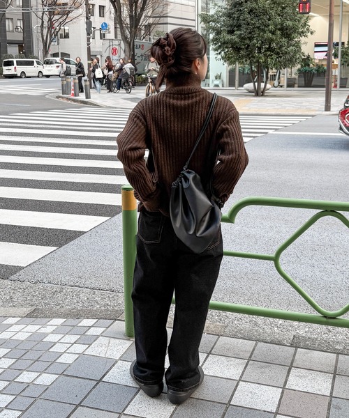 ハンドウォッシャブル】ダブルジップドライバーズニット（ニット