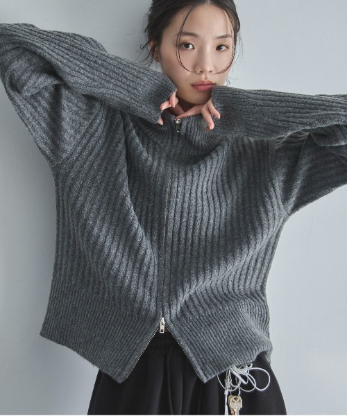 現行最新作✨ PAM別注 グランジ 蝶 ダブルジップ ニット 現行最新作✨ PAM別注 グランジ 蝶 ダブルジップ ニット