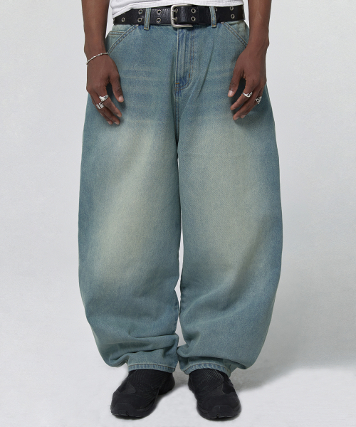 suade（スエード）の「CONTOUR POCKET DENIM [VINTAGE BLUE]（デニムパンツ・レディース・その他・MEDIUM/LARGE/SMALL）」の2枚目の写真