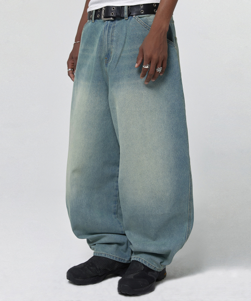 suade（スエード）の「CONTOUR POCKET DENIM [VINTAGE BLUE]（デニムパンツ・レディース・その他・MEDIUM/LARGE/SMALL）」の3枚目の写真