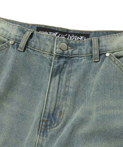 suade（スエード）の「CONTOUR POCKET DENIM [VINTAGE BLUE]（デニムパンツ・レディース・その他・MEDIUM/LARGE/SMALL）」の6枚目の写真