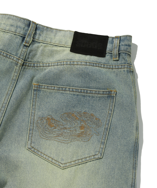 suade（スエード）の「CONTOUR POCKET DENIM [VINTAGE BLUE]（デニムパンツ・レディース・その他・MEDIUM/LARGE/SMALL）」の9枚目の写真
