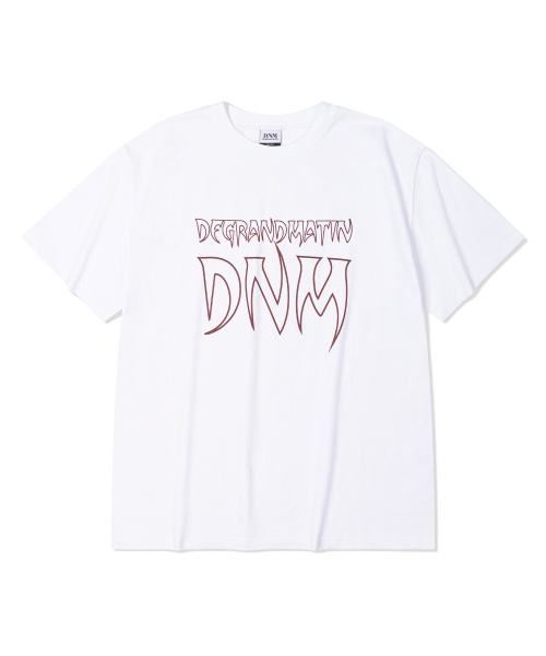 DE GRAND MATIN(ディグランドマーティン)の「EDGE LOGO TEE_WHITE(Tシャツ/カットソー・レディース・その他・MEDIUM/LARGE)」の1枚目の写真