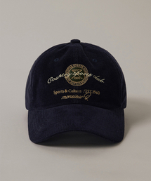 QS（キュース）の「S&C Corduroy Ball Cap - Navy（キャップ）」