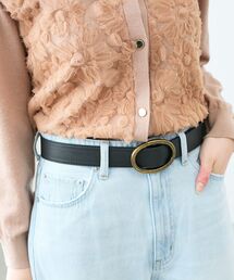 《WEB限定アイテム》オーバルバックルベルト