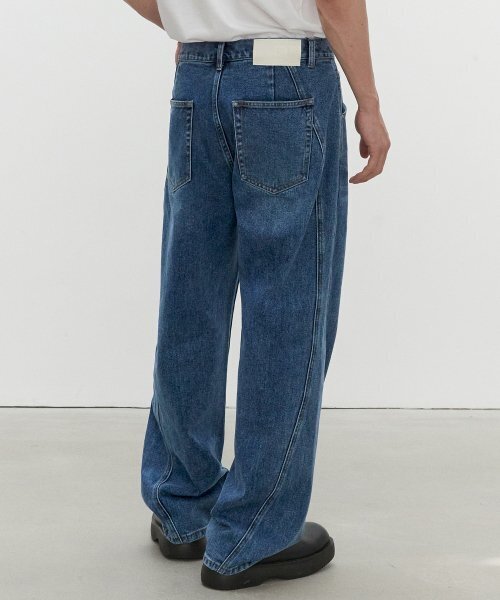 DECET(デケト)の「Curved Wide Jeans DCPT033Blue(デニムパンツ・レディース・その他・34/30/26/28/32)」の12枚目の写真