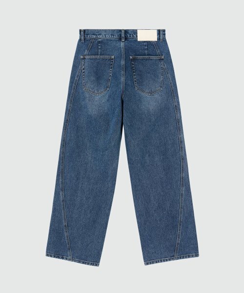 DECET(デケト)の「Curved Wide Jeans DCPT033Blue(デニムパンツ・レディース・その他・34/30/26/28/32)」の14枚目の写真