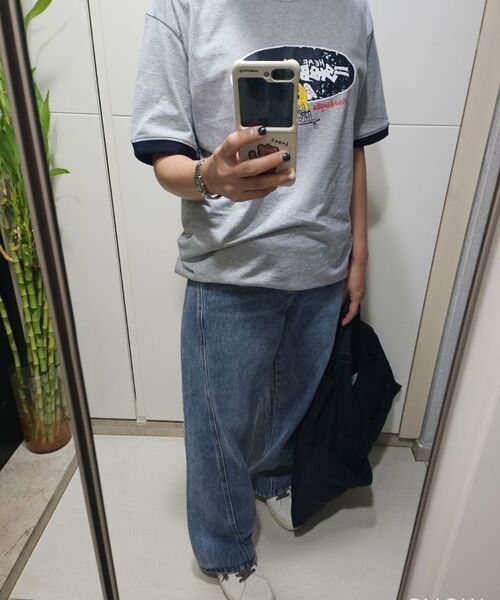 DECET(デケト)の「Curved Wide Jeans DCPT033Blue(デニムパンツ・レディース・その他・34/30/26/28/32)」の20枚目の写真