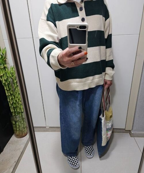 DECET(デケト)の「Curved Wide Jeans DCPT033Blue(デニムパンツ・レディース・その他・34/30/26/28/32)」の22枚目の写真