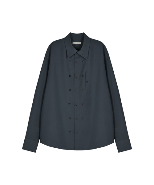 SEEN(シーン)の「MORE SNAP SHIRTS (Charcoal)(シャツ/ブラウス・レディース・その他・SMALL/MEDIUM)」の2枚目の写真