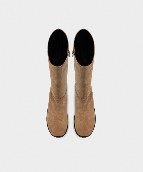 KHIHO（キホ）の「クリーンモールドロングブーツベージュ（ブーツ・レディース・ベージュ・23cm/23.5cm/24cm/24.5cm/25cm）」の9枚目の写真