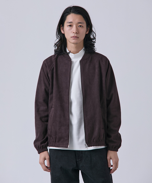 B.C STOCK（ベーセーストック）の「ヴィーガンスエード ブルゾン（ブルゾン・メンズ・ブラウン/ブラック/チャコールグレー・MEDIUM/LARGE）」の3枚目の写真