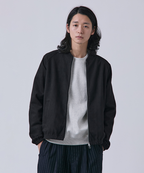 B.C STOCK（ベーセーストック）の「ヴィーガンスエード ブルゾン（ブルゾン・メンズ・ブラウン/ブラック/チャコールグレー・MEDIUM/LARGE）」の5枚目の写真