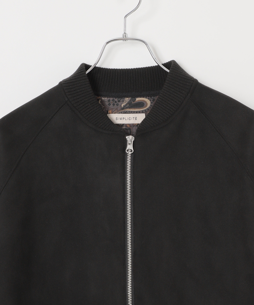 B.C STOCK（ベーセーストック）の「ヴィーガンスエード ブルゾン（ブルゾン・メンズ・ブラウン/ブラック/チャコールグレー・MEDIUM/LARGE）」の17枚目の写真