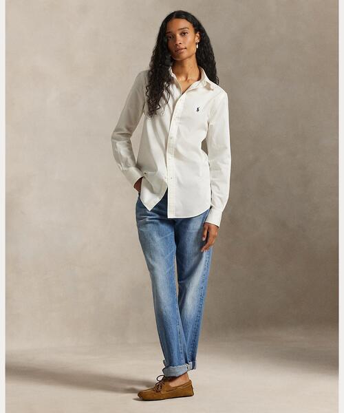 POLO RALPH LAUREN(ポロ ラルフ ローレン)の「クラシック フィット コットン ツイル シャツ(シャツ/ブラウス・レディース・ナチュラル・L/M/S/XL/XS/XXS)」の6枚目の写真