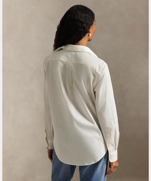 POLO RALPH LAUREN(ポロ ラルフ ローレン)の「クラシック フィット コットン ツイル シャツ(シャツ/ブラウス・レディース・ナチュラル・L/M/S/XL/XS/XXS)」の5枚目の写真