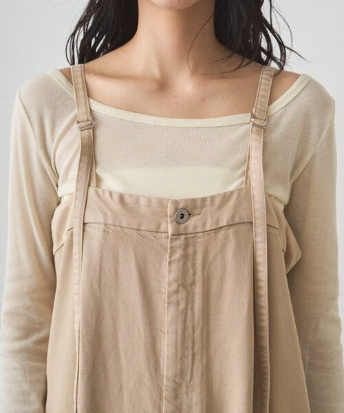 LOUNGEDRESS（ラウンジドレス）の「フルイドオールインワン（サロペット/オーバーオール・レディース・ベージュ/オフホワイト・MEDIUM/SMALL）」の19枚目の写真