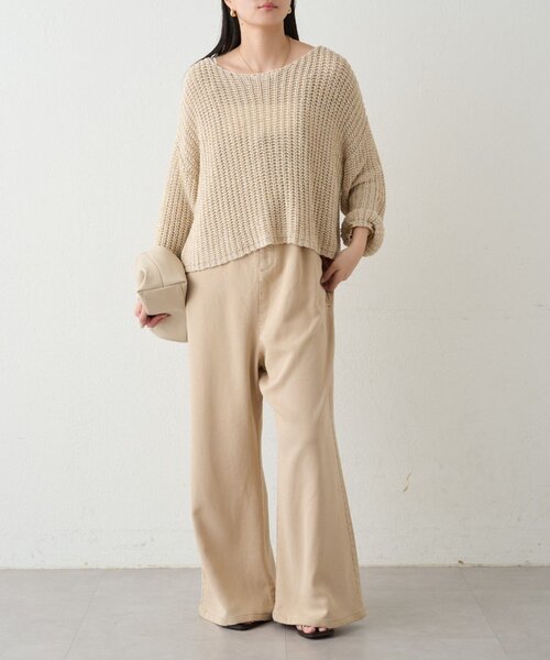 LOUNGEDRESS（ラウンジドレス）の「フルイドオールインワン（サロペット/オーバーオール・レディース・ベージュ/オフホワイト・MEDIUM/SMALL）」の13枚目の写真