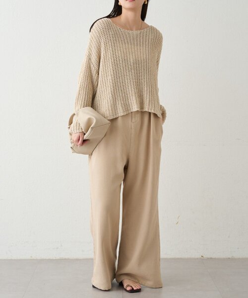 LOUNGEDRESS（ラウンジドレス）の「フルイドオールインワン（サロペット/オーバーオール・レディース・ベージュ/オフホワイト・MEDIUM/SMALL）」の14枚目の写真