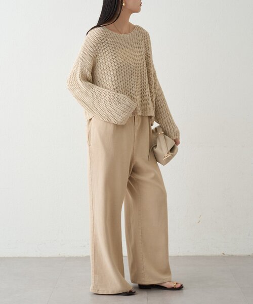 LOUNGEDRESS（ラウンジドレス）の「フルイドオールインワン（サロペット/オーバーオール・レディース・ベージュ/オフホワイト・MEDIUM/SMALL）」の8枚目の写真