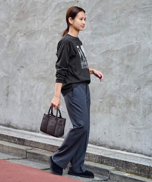 FRAMeWORK（フレームワーク）の「ホースフォトロングTシャツ（Tシャツ/カットソー・レディース・チャコールグレー/ホワイト・FREE）」の5枚目の写真