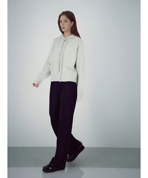 ACUD(アクド)の「Hoodie Wool Knit _L.Grey(ニット/セーター・レディース・ライトグレー・FREE)」の4枚目の写真