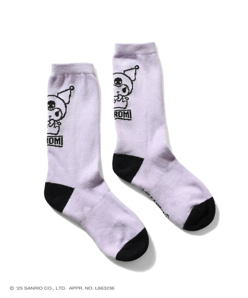 sanrio（サンリオ）の「サンリオキャラクターズ × ホームゲーム [HOMEGAME] - クロミ 靴下 ソックス  [KUROMI HOMEGAME SOCKS HG251707]（ソックス/靴下・レディース・パープル・23-25cm）」の3枚目の写真