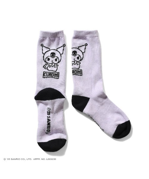 sanrio（サンリオ）の「サンリオキャラクターズ × ホームゲーム [HOMEGAME] - クロミ 靴下 ソックス  [KUROMI HOMEGAME SOCKS HG251707]（ソックス/靴下・レディース・パープル・23-25cm）」の4枚目の写真