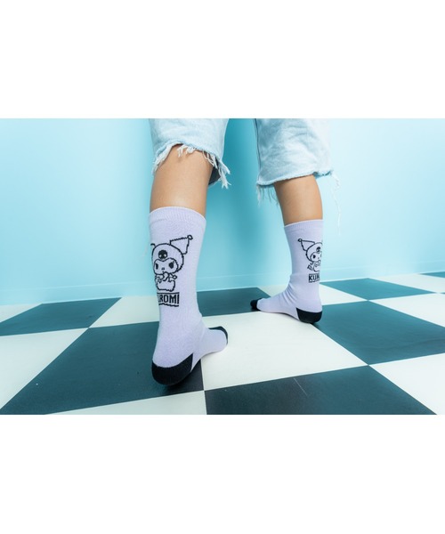 sanrio（サンリオ）の「サンリオキャラクターズ × ホームゲーム [HOMEGAME] - クロミ 靴下 ソックス  [KUROMI HOMEGAME SOCKS HG251707]（ソックス/靴下・レディース・パープル・23-25cm）」の5枚目の写真