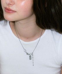 PEARLY MORE（パ―リーモア）の「マグネットチェーンドロップサージカルネックレス（ネックレス）」